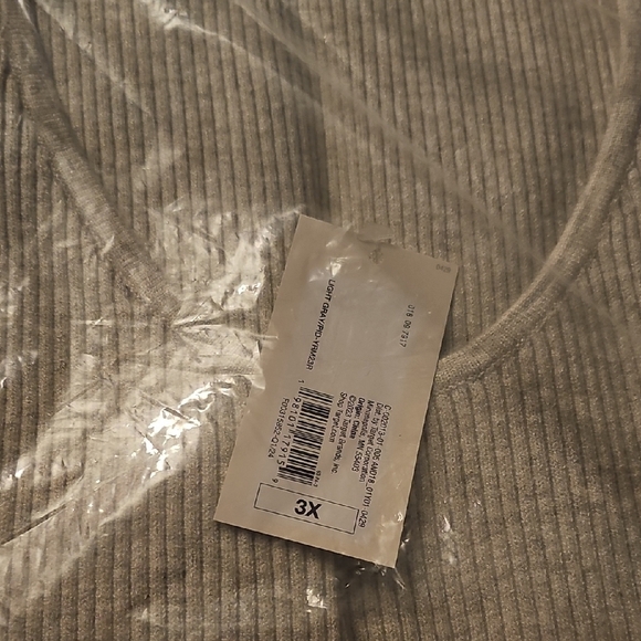 A New Day Gray Ribbed Sheath Midi Dress - Picture 2 of 3